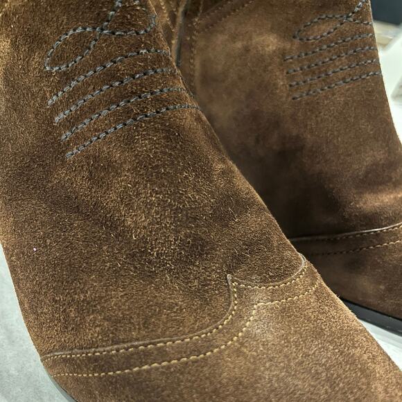 Gucci Quebec Leather Booties Maroon - Picture 8 of 12